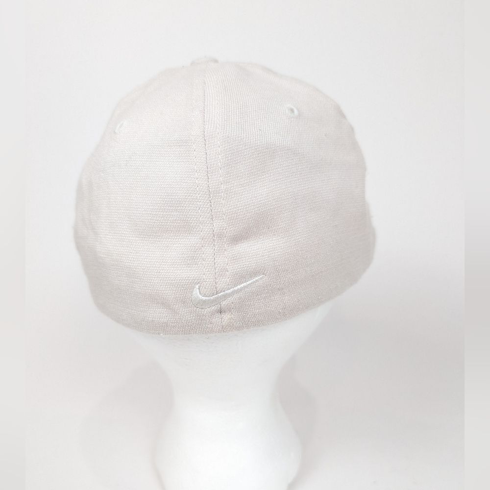 Nike Sportswear White on White Baseball Hat Cap Swoosh Logo - Picture 8 of 13